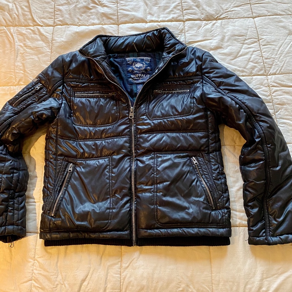 Awesome Buffalo David Bitton Puffer Moto Jacket